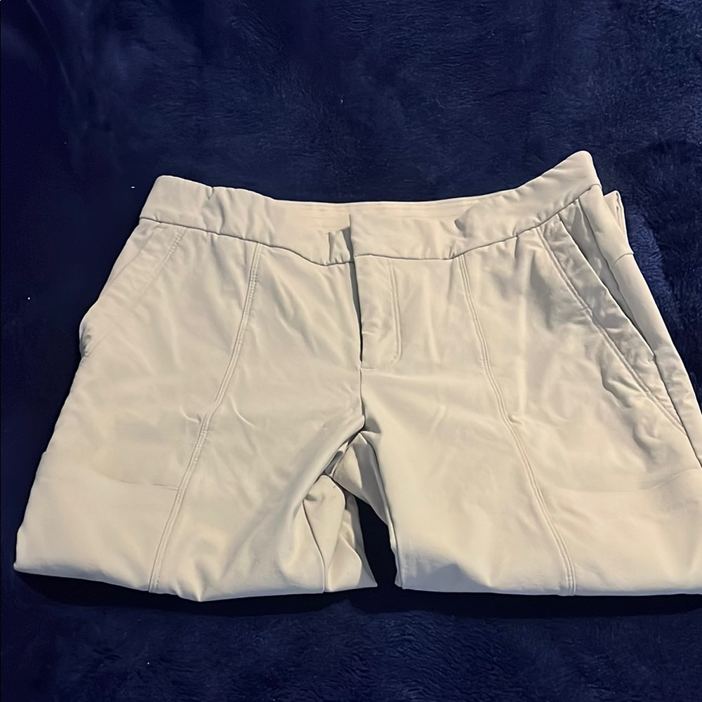Athleta White Ankle Cropped Pants